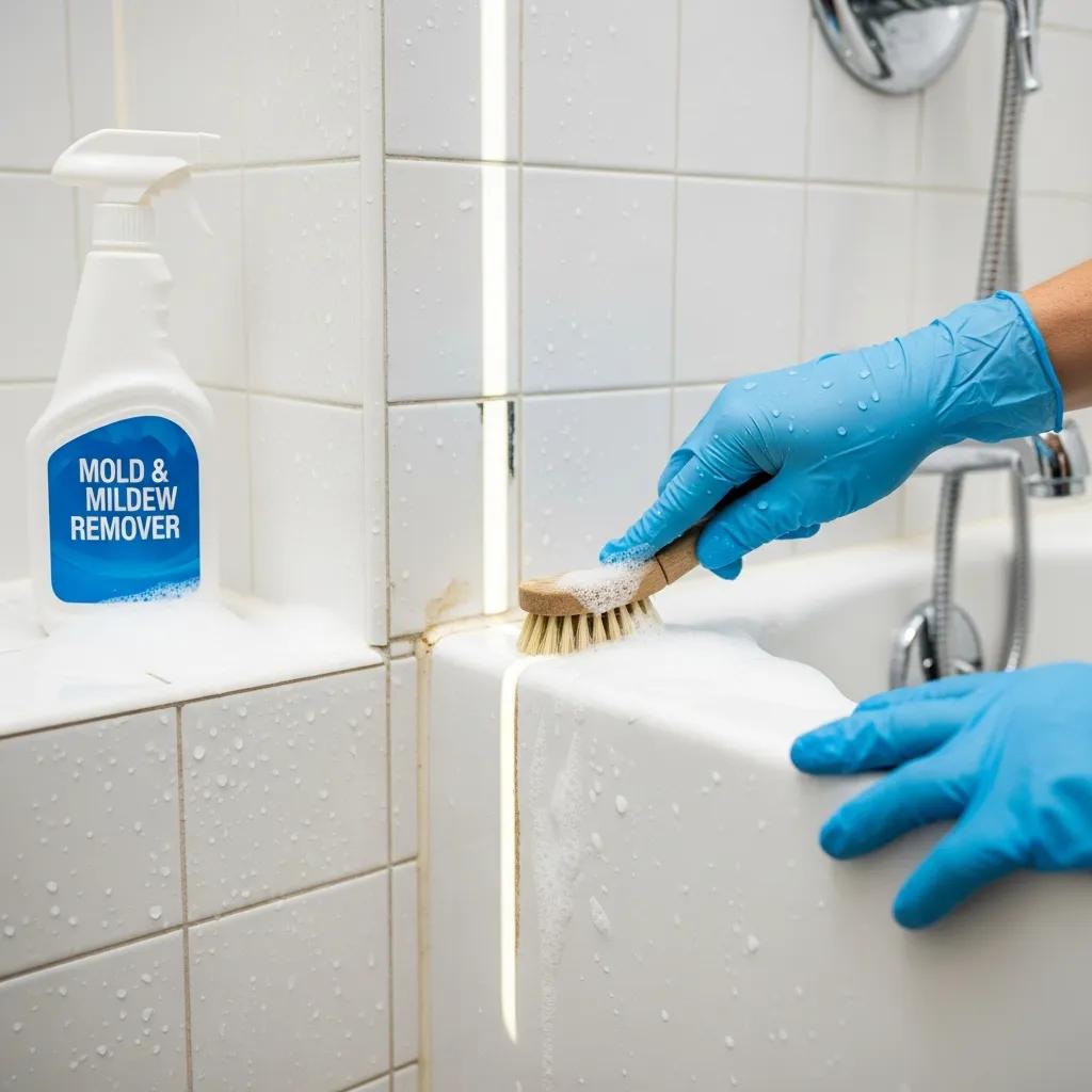 Professional cleaning service preventing mold and mildew in a bathroom for better indoor air quality